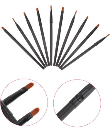 POPETPOP 10pcs Nose Shadow Brush Beauty Tools Blending Brush Eyeshadow Applicator Miss Lip Brush 13x0.8cm Black - Buy Online on GoSupps.com