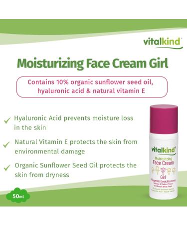 Moisturizing Face Cream for Girls | Premium Natural Children's Skincare - Buy Online on GoSupps.com