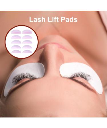 lanliflying Silicone Eyelash Pads | 5 Pairs Skin-Friendly Eye Lash Lift Tools Reusable Silicone Lash Lift Supplies Under Eye Lash Lift Pad for Beautiful Eyebrows - Buy Online on GoSupps.com