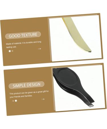 Housoutil 1 Ingrown Hair Removal Kit Stainless Steel Eyebrow Mini Slant Tweezer Hair Remover Tool Facial Tool Facial Hair Tweezers Blackhead Tweezers Makeup Tools Eyebrow Trimming Miss 9x1cm Black - Buy Online on GoSupps.com