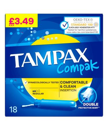 ampax Complax Tampons 6 x 18 Price Marked Packs (Regular)