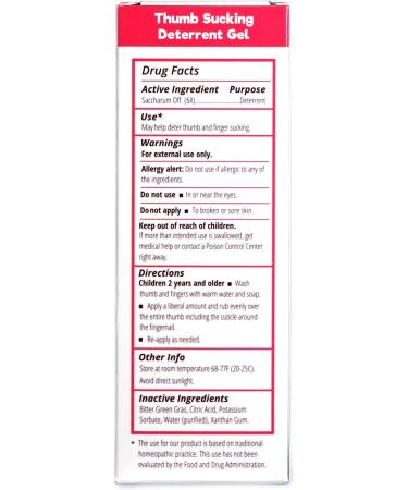 Thumb NO Thumb Extra Strength - Natural Deterrent, Dentist Approved, Stop Thumb Sucking - Buy Online on GoSupps.com