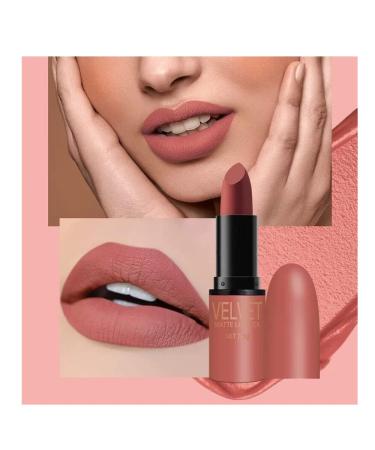 6-Colored Matte Lipstick Set - Velvet Waterproof Non-Stick Cup | Perfect Lip Makeup Gift Box for Girls & Women - Buy Online on GoSupps.com