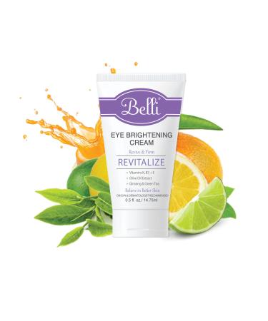 Belli Beauty Eye Brightening Cream - Pregnancy Safe Vegan Skincare - Gluten-Free Facial Care - Buy Online on GoSupps.com