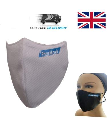 YNR Face Mask Washable Breathable Reusable Adult Mouth Protection Cover Shield Design Country White Antibacterial - Buy Online on GoSupps.com