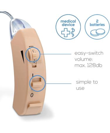 Beurer HA50 Hearing Amplifier | Enhance Sound Volume for Hearing Impairment | Discreet Design | Wide Frequency Range | Adjustable Volume - Buy Online on GoSupps.com