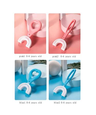 Pritbon 4Pcs Children's U-Shape Toothbrush for 360 Cleansing | Heart/Oval Design | Kids 0-12 Years - Buy Online on GoSupps.com