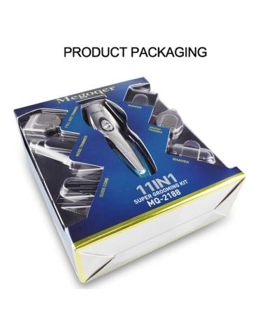 JewelryWe 11-in-1 Men's Shaver & Trimmer Grooming Kit - Waterproof Cordless Beard & Nose Hair Groomer - Buy Online on GoSupps.com