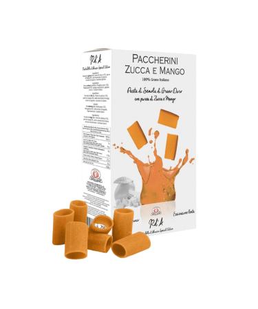 Rustichella d'Abruzzo Rustichella d'Abruzzo | Paccherini with pumpkin and mango | Durum wheat pasta with pumpkin and mango - 1 x 250 g | Artisan short pasta