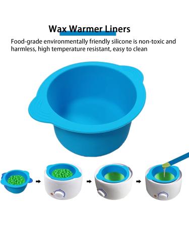Nuqin 16 Oz Silicone Wax Pot Liner with Stirring Rod - Anti-Scald Design, Easy to Clean - Ideal for Home or Salon Waxing - Hair Removal Solution - Buy Online on GoSupps.com