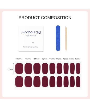 Nail Gel Polish Strips Full Wraps Nail Polish Stickers QFJM1524 - Buy Online on GoSupps.com