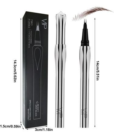 Thin Eyebrow Pencil | Brow Liner Defining Pencil | 2 Tip Waterproof Brow Pencil Long-Lasting Brow Pen Eyebrow Liner Smudge Proof Eye Brow Pencils 02# - Buy Online on GoSupps.com