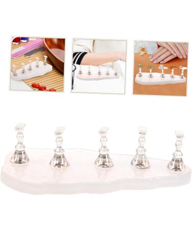 MERRYHAPY 1 Set Press on Nail Stand Manicure Tools Professional Nail Set Kit for Beginners Fake Nails Easel Magnetic Base False Nail Painting Stand Nail Supplies for Beginners - Buy Online on GoSupps.com