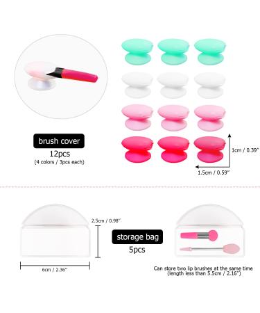 31 pcs Silicone Lip Brushes with Anti-lost Cover and EVA Bag - Beauty Makeup Tools Set - Buy Online on GoSupps.com