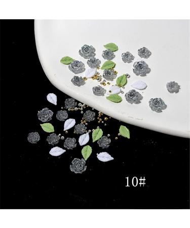 3D Flower Nail Art Leaf Nail Steel Beads Nail Resin Nail Art Decoration Jewelry Making 3D Flower Nail Art Steel Beads Nail Leaf Nail for Women  - Buy Online on GoSupps.com