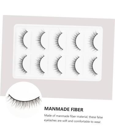 minkissy 15 Pairs Short Eyelash Fiber Makeup Eyelashes Dense Eyelashes Cosmetic Eyelashes Fluffy Volume Lashes False Eye Lashes Handmade Eyelashes Glue 6d Artificial Fiber Natural - Buy Online on GoSupps.com