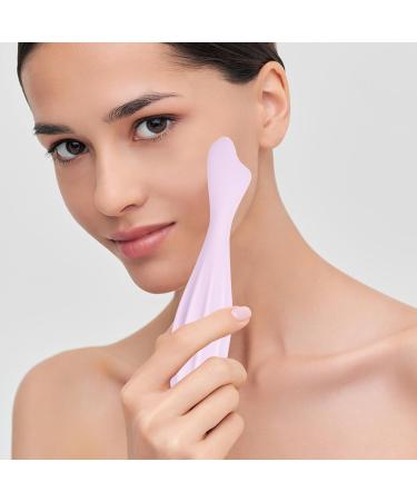 Silicone Face Massage Scooter - Elegant Pear-Shaped Facial Device for Skin Tightening & Muscle Relief | International Shipping - Buy Online on GoSupps.com