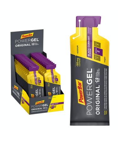 Powerbar - Powergel Original - Black Currant - 24x41g - High Carb Energy Gel - C2Max - Sodium & 50mg caffeine Black Currant 984 G (1 SPACE) - Buy Online on GoSupps.com