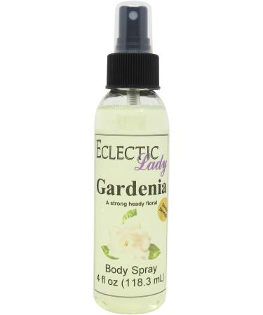 Gardenia Body Spray (Double Strength) 4 ounces Body Mist for Women with Clean Light & Gentle Fragrance Long Lasting Perfume with Comforting Scent for Men & Women Cologne with Soft Subtle Aroma 4 Fluid Ounces (Double Strength)