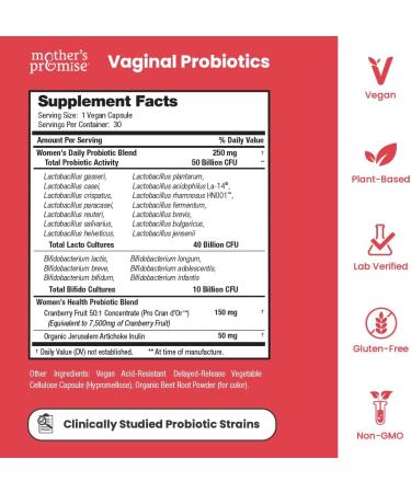 Mother's Promise Prenatal Vitamin Gummies & Vaginal Probiotics for Women Bundle - Buy Online on GoSupps.com