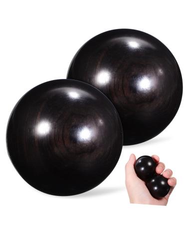 Solustre 2st massage device made of wood Small handball handball handballs wood carvings stressball chinese balls handballs massage wrist gymnastics ball china boccia fitness wooden ball
