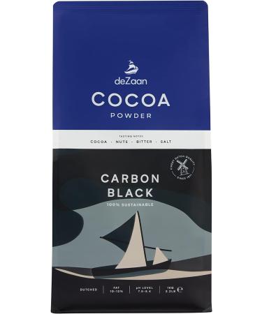 deZaan Carbon black cocoa powder (10-12% fat) 1kg - Buy Online on GoSupps.com