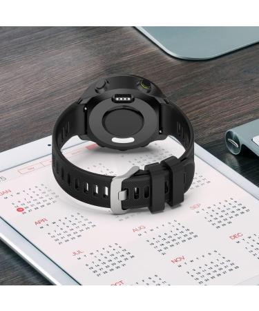 Kobmand Silicone Bracelet for Garmin Forerunner 55 & Vivoactive 3 - 20mm Replacement Watch Band (Gray) - Buy Online on GoSupps.com