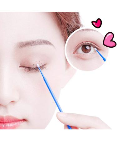300 Disposable Microbursten Eyelash Extensions - Light Blue Pink & Deep Purple for Makeup & Dental Cleanliness - Buy Online on GoSupps.com