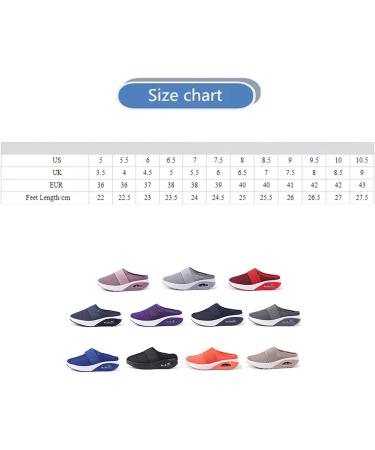 XIRUJNFD Women's Orthopedic Diabetic Walking Shoes - Air Cushion Slip-Ons (Violet, Size 7) - Buy Online on GoSupps.com