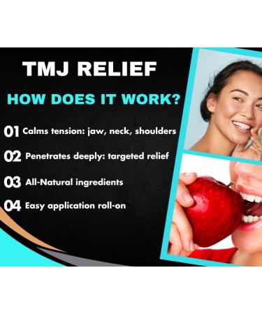 Dr. A s TMJ Away Jaw Pain Relief Gel | TMJ Relief Product Jaw & Neck Treatment | Natural Organic Ingredients & Essential Oils for TMJ Tension | Eases Teeth Grinding & Clinching | Roll-On 3oz - Buy Online on GoSupps.com
