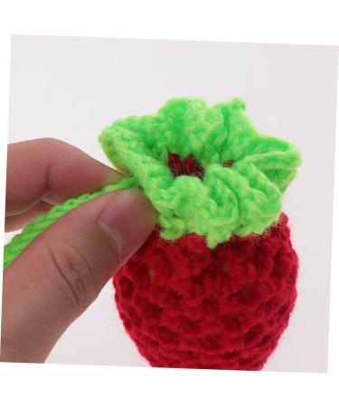 Alipis 2pcs Fruit Drawstring Vegetable Bags Strawberry Woolen Bag Egg Bag Shopping Hanging Net One Shoulder - Buy Online on GoSupps.com