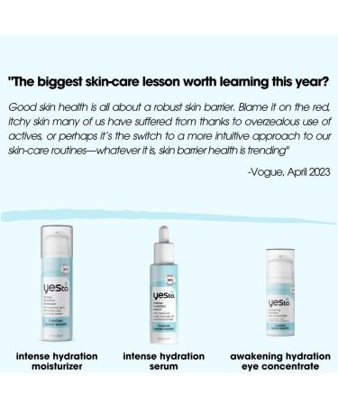Yes To Intense Hydration Moisturizer - Boosts Hydration & Supports Skin Barrier with Hyaluronic Acid & Cucumber Extract - Vegan & Cruelty-Free - 1.7 Fl Oz - Buy Online on GoSupps.com