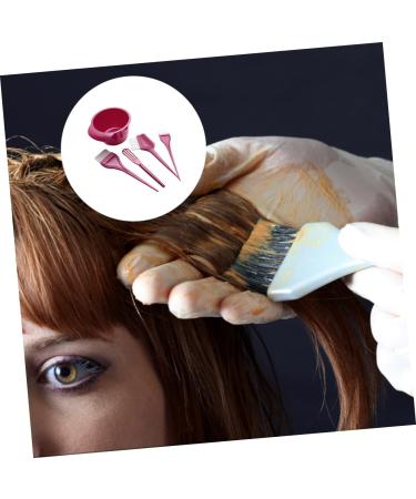 1 Set Hairdressing Tool Whisk Hair Dye Hair Set Dye Set for Hair Dye for Highlighting Hair Dye Mixer for Hair Colour Mixing Bowl 21X3.5X0.5CM red - Buy Online on GoSupps.com