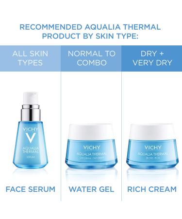 Vichy Aqualia Thermal Hydrating Face Serum - Hyaluronic Acid - 97% Natural Ingredients - Smooths Fine Lines - Silicone & Mineral Oil Free - Buy Online on GoSupps.com