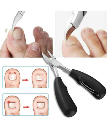 Guanshang1 Toenails Trimmer Toenail Clippers for Ingrown or Thick Nails Cuticle Nipper Trimmer Toenail Nipper for Seniors with Protective Cover Stainless Steel Nail Scissors for Ingrown Hard Toe Nail - Buy Online on GoSupps.com