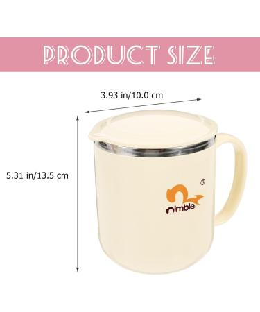 Healifty Adult Stainless Steel Drinking Cup with Lid & Straw - Ideal for Disabled & Elderly | Durable & Easy to Use for Water & Soup - Buy Online on GoSupps.com