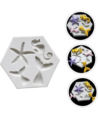 Zerodeko Cake Toppers 6 Pcs Mold Bakery Tools Baking Tools Cake Mould Baking Gift Cake Stencils Gift for Baking Stencils for Cakes Silicone Stencils Mermaid Decorate Fudge Silica Gel 9X7.5X0.8CMx3pcs Greyx3pcs - Buy Online on GoSupps.com