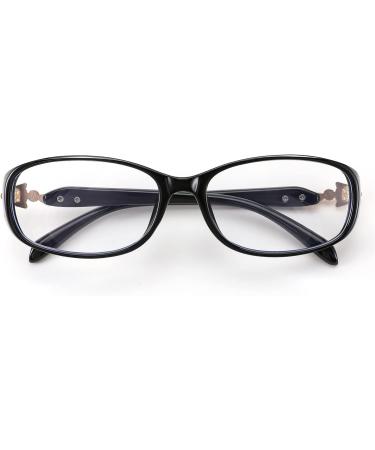 FEISEDY Women's Blue Light Blocking Rectangle Reading Glasses - Lightweight Anti-Glare Fox Style B2344 Black 1.5x - Buy Online on GoSupps.com