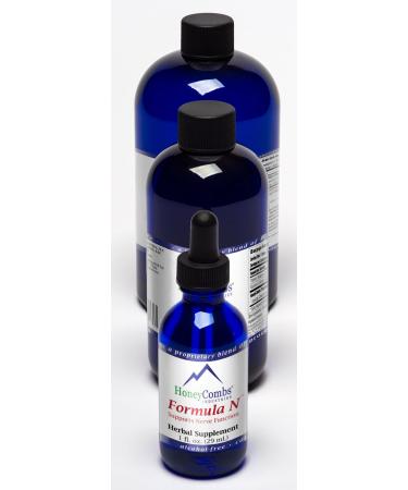 HoneyCombs Formula N Liquid Nerve Support Supplement Chamomile Ginseng & Valerian Herbal Supplement Blend Nerve Function & Nerve Health Supplement 8 Fl Oz 8 Fl Oz (Pack of 1)