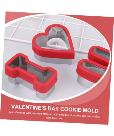 PRETYZOOM DIY Cookie Mold 3pcs Valentine's Day Stencils Cake Molds Festival Cake Baking Molds Cookie Mold Die Bread Baking Mold - Buy Online on GoSupps.com
