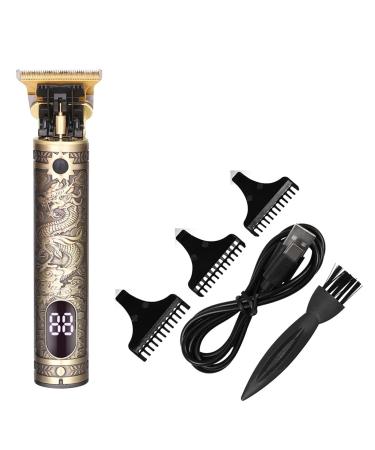 Razors Metal Body LCD Original T9 Hair Trimmer 1200mAh Battery 7500 RPM New in Electric Brushes for Hair Men's Electric Shaver Barber(Type C 1200mAh-02)