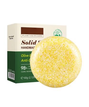 Vawolecy Olive Hair Shampoo Bar Organic Olive Shampoo Bar Deep Cleansing for Hair & Scalp Hair Loss Promotes Hair Growth 0 Silicone Oil