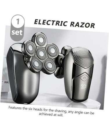 5 Sets Electric Shaver for Men - Rechargeable Waterproof Portable Travel Razor with 6 Heads & Beard Trimmer - Buy Online on GoSupps.com