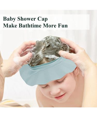 PIYL Baby Shower Cap Bath Visor - Adjustable Silicone Protection for Kids (Blue) - Buy Online on GoSupps.com
