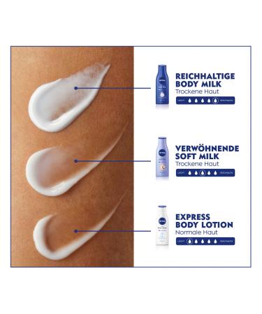 NIVEA Express Body Lotion 400 ml - Fast-Absorbing Moisturizing Cream with Marine Minerals & Deep Care Serum (2 Pack) - Buy Online on GoSupps.com