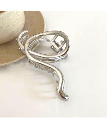 Punk Style Metal Silver Hair Claw Barrette - Irregular Hair Clip for Women, Hair Accessory 1Pcs - Buy Online on GoSupps.com