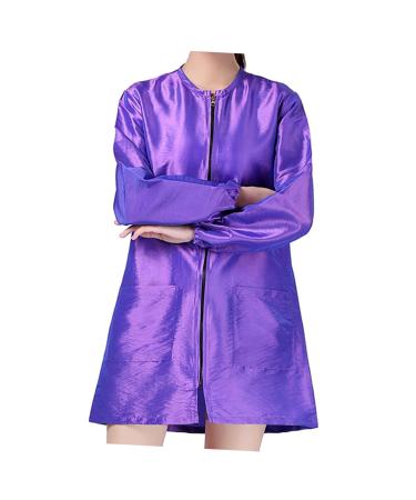 Beavorty Grilling Apron Adult Costumes Work Vest Beauty Overalls Hair Stylist Jacket with Pockets Grooming Apron SPA Clothes Beauty Technician Overalls SPA Salon Suit Barber Shawl Dress bib