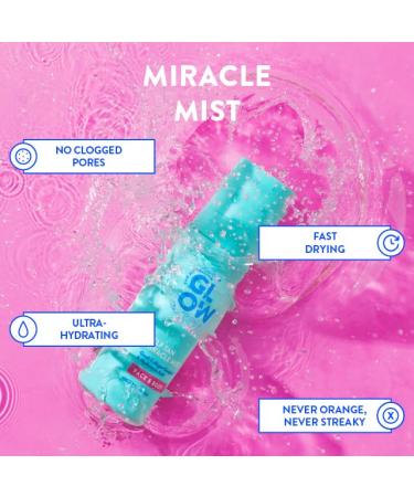 Australian Glow Miracle Mist Self Tanner for Face & Body w/Quad-Collagen Complex & Hyaluronic Acid 3.38 fl. oz / 100ml - Buy Online on GoSupps.com