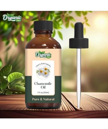 ORGANIC ZING Chamomile (Matricaria chamomilla) Oil | Pure & Natural Essential Oil for Skincare Hair Care Aroma & Diffuser - 30ml/1.01fl oz - Buy Online on GoSupps.com