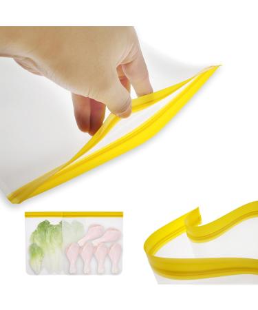 Hnvdkln 8 Pcs Reusable Freezer Bags Leakproof Food Storage Bags BPA Free Food Storage Freezer Bags Freezer Storage Bags for Marinate Meats Cereal Vegetables Sandwich Snack Travel Items - Buy Online on GoSupps.com